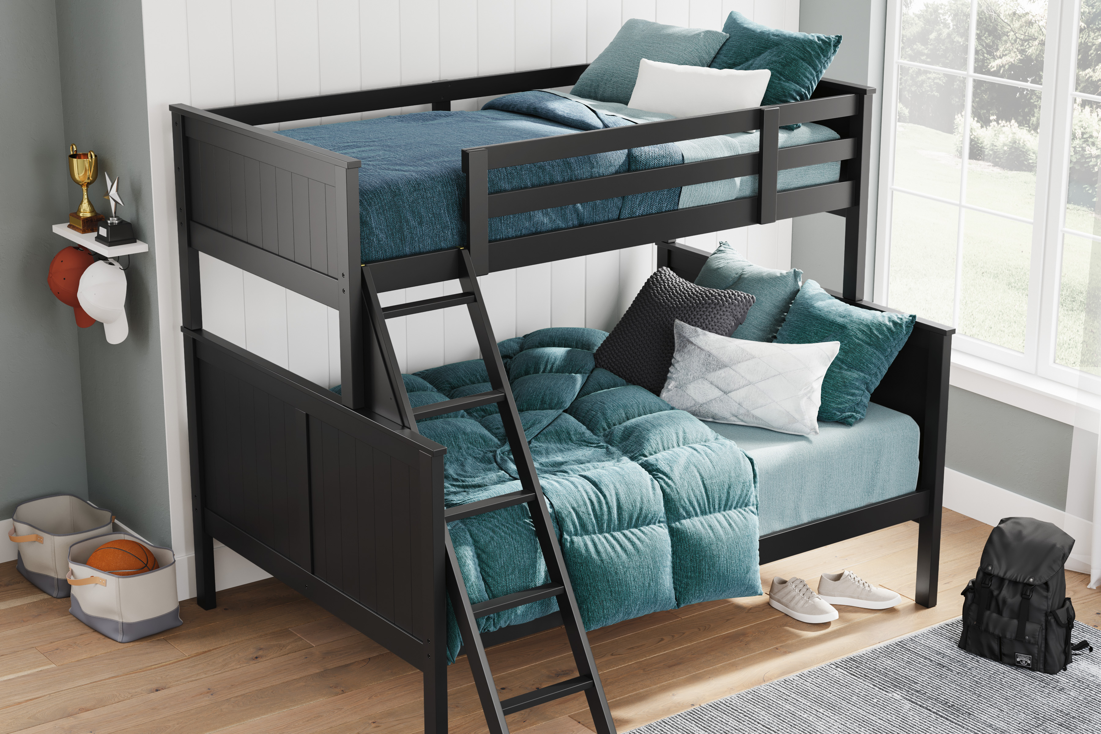 Bunk bed twin over full.